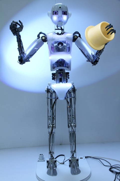 The robot uses Igus Iglidur bearings on its rotational shafts