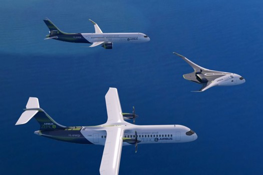 As part of its  ZEROe programme Airbus is exploring a number of different hydrogen fuelled concepts 