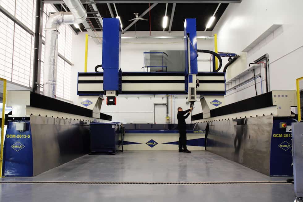 The waterjet cutter at the AMRC