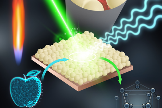Flame nanoparticle deposition was used to produce robust nanosensors that can detect pesticide residues on apple surfaces within minutes