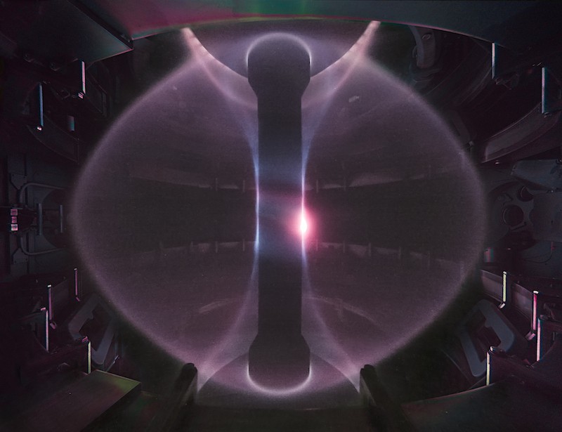 A plasma in the MAST spherical tokamak at Culham
