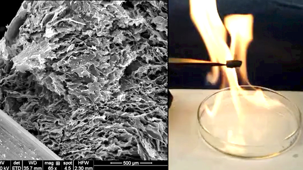 Graphene-ceramic metamaterial (Purdue University photo)