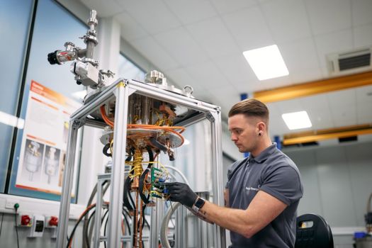 Max Rowland, 28, pictured with the equipment in the attached image, will go to Albuquerque for six months to oversee the project