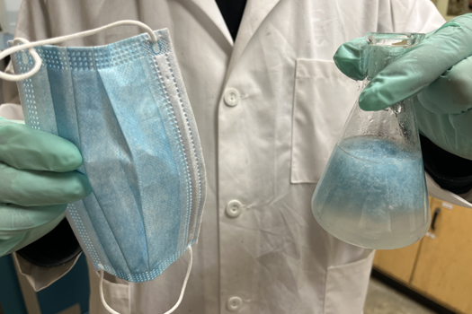 WSU researchers developed a process to fabricate tiny mask fibres, ranging from five to 30mm in length, and then added them to cement concrete to strengthen it and to prevent its cracking