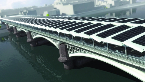 Solar Century's Blackfriars bridge installation