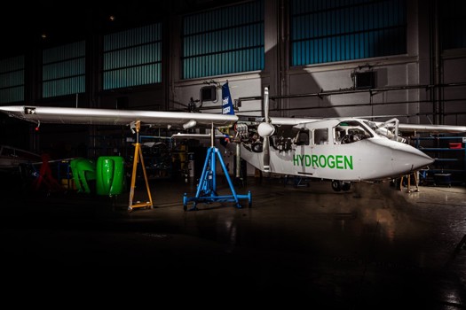 Cranfield Aerospace Solutions is currently working on the hydrogen-electric modification of a nine-seater Britten-Norman Islander