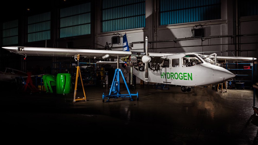 Cranfield Aerospace Solutions is currently working on the hydrogen-electric modification of a nine-seater Britten-Norman Islander