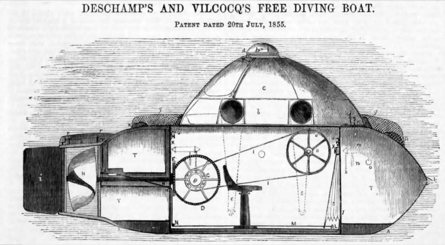 The Hand powered submarine