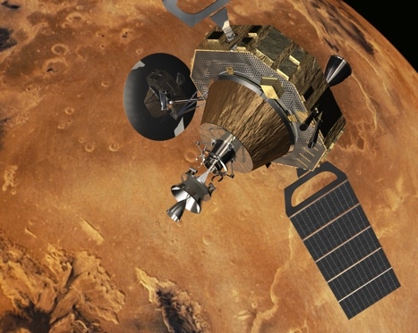 An ESA artists impression of the proposed mars sample return mission