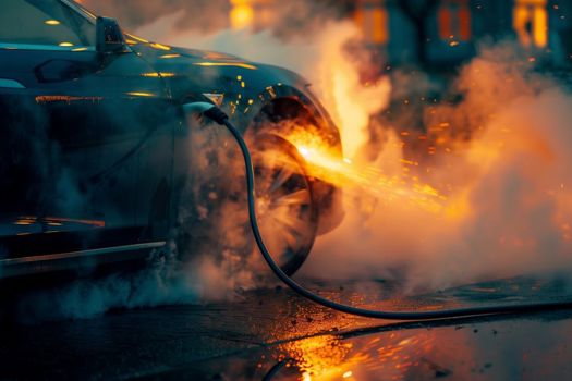 EV fires are more dangerous, and more likely to occur when the vehicle is parked or during charging
