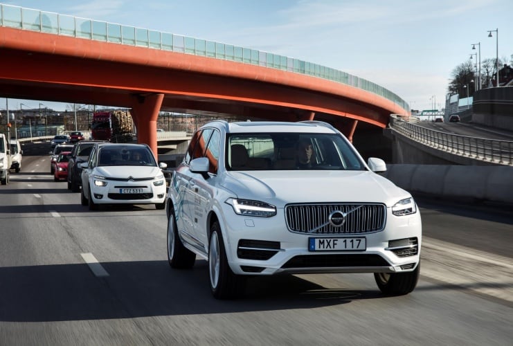 Volvo XC90 Drive Me test vehicle (Credit: Volvo)