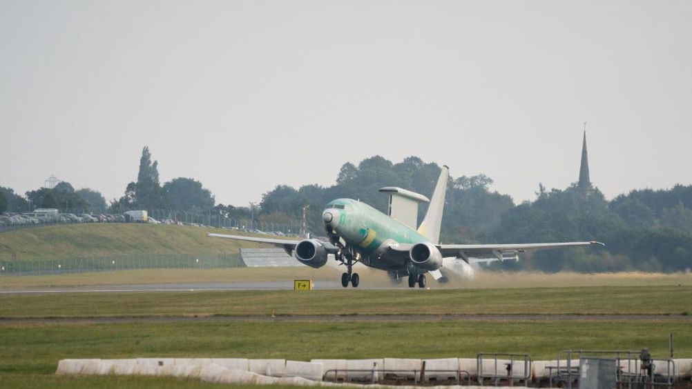 E7 Wedgetail AEW Mk1 on first functional check flight