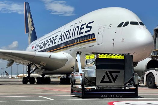 Aurrigo's Auto-Dolly at work at Changi Airport in Singapore