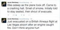 Live updates from Jacob Steinberg who was on flight BA2276