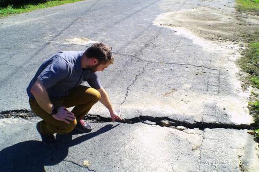 Damage from a 2020 earthquake in Puerto Rico