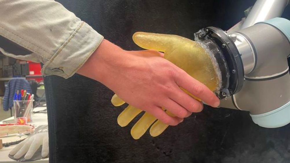 Scientists have developed a low-cost, durable, highly-sensitive robotic ‘skin’ that can be added to robotic hands like a glove, enabling robots to detect information about their surroundings in a way that’s similar to humans
