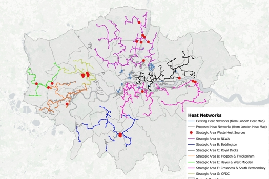 If rolled out, these networks could supply an estimated 6% of London's heat demand 