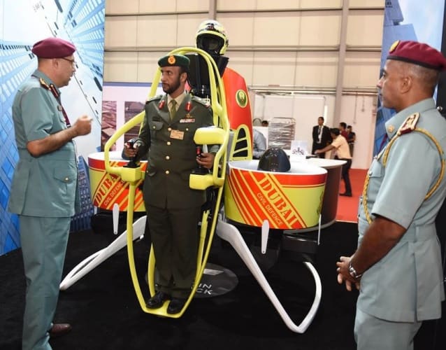 The jetpacks will be used by Dubai's Directorate of Civil Defence.