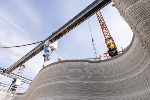 Europe’s largest 3D printed building is being constructed by PERI in the city of Heidelberg, Germany, with COBOD’s BOD2 printer