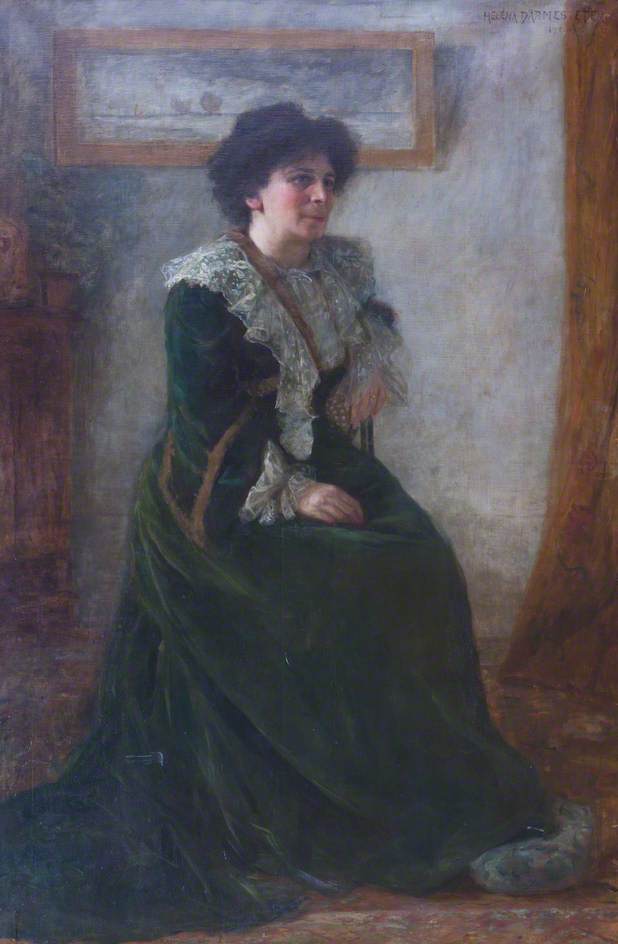 Hertha Ayton, by Helena Arsene Darmester; image courtesy Girton College, University of Cambridge