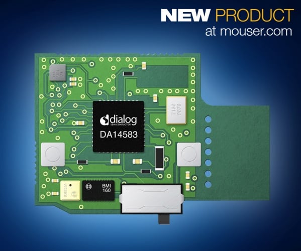 Mouser - Dialog Semiconductor’s SmartBond DA14583 Dev Kit for Sensor-Based IoT Designs