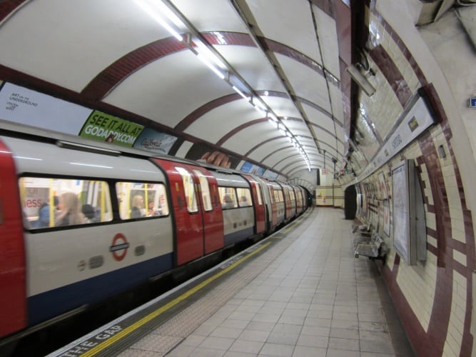 Train at Hampstead station