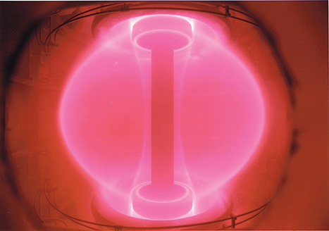 Spherical tokomak: a more efficient and potentially cheaper way to induce fusion