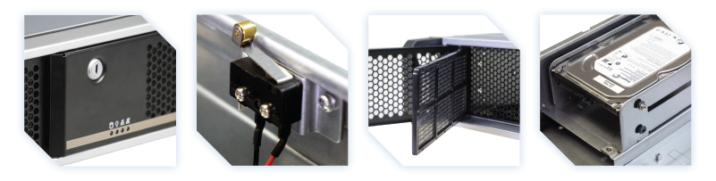 rack-mount computer for secured applications