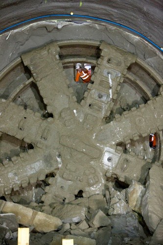 TBM Victoria makes the final breakthrough at Farringdon