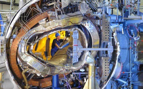 Work was completed on the W 7-X stellarator late last year