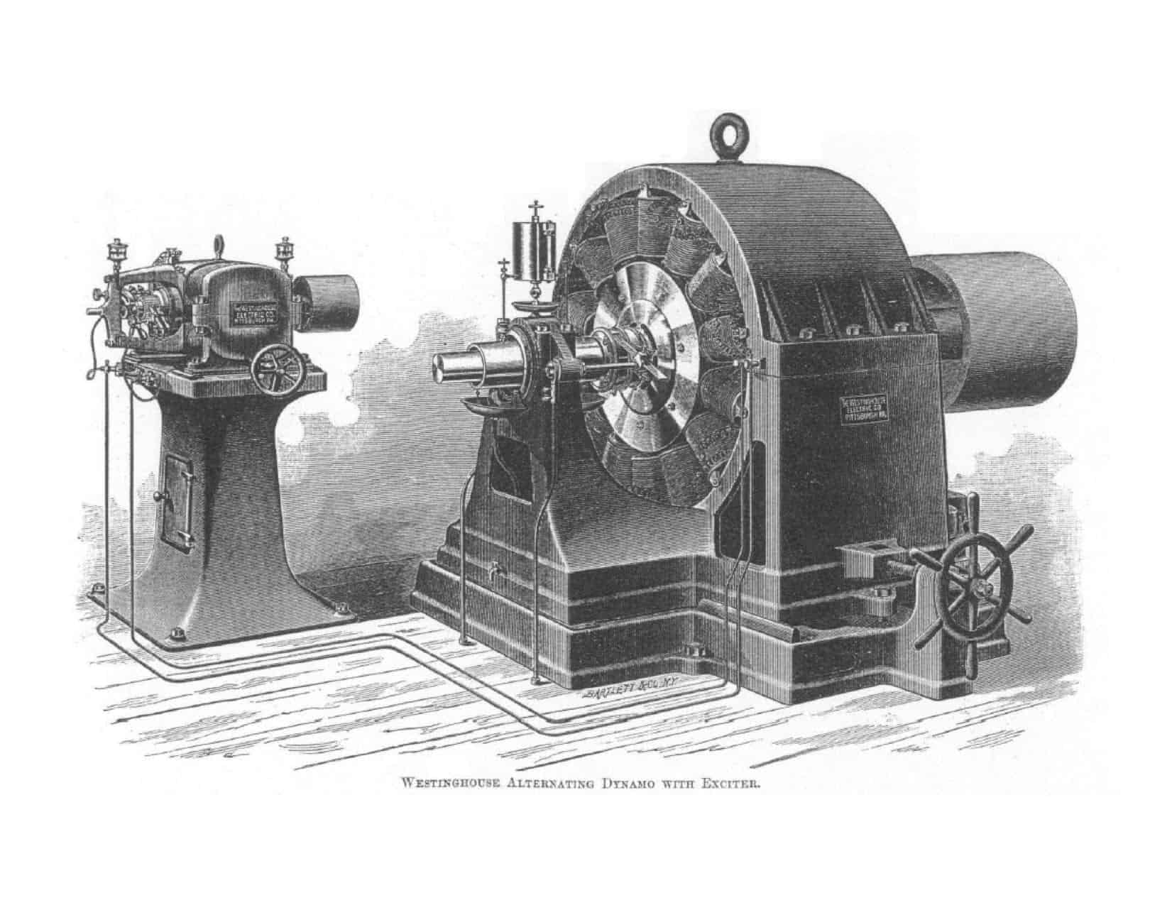 Nicola Tesla's AC turbine design was acquired by Westinghouse