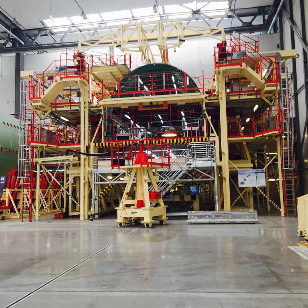 A section of A380 fuselage nears completion