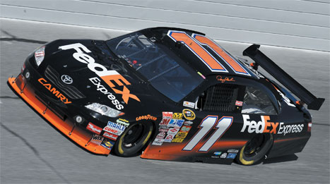 JGR’s race car competes on the NASCAR circuit