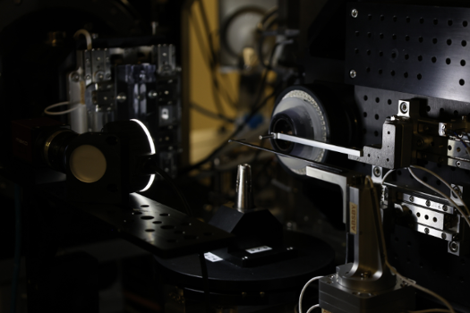 Scientists at Diamond have been carrying out preliminary work with a smaller version of the detector, Jungfrau 1M