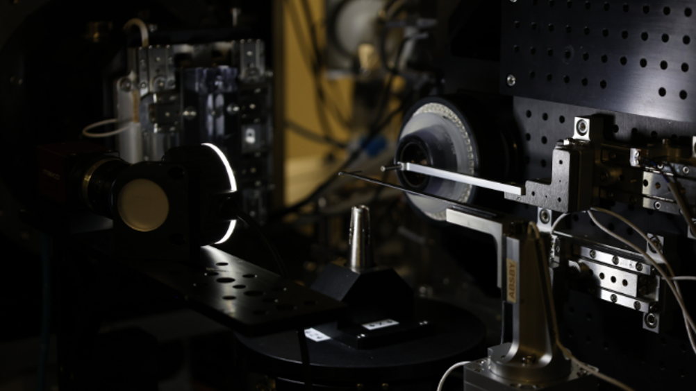 Scientists at Diamond have been carrying out preliminary work with a smaller version of the detector, Jungfrau 1M