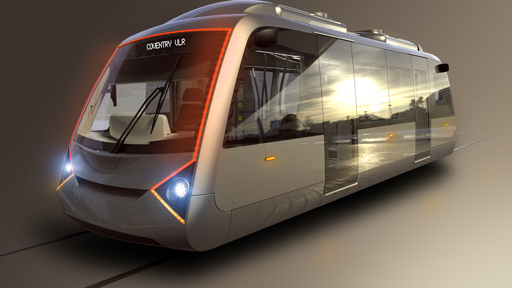 Coventry's newly designed shuttle will run on a lightweight track system