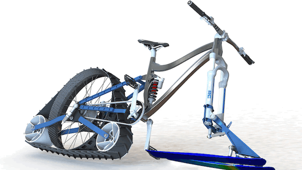 Downhill snow bike discount