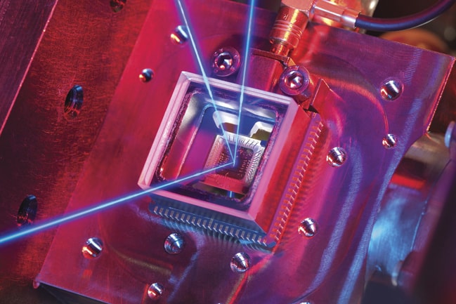 A component of a quantum gravity detector, being developed at the university of Birmingham