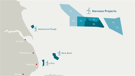 Hornsea Project Three consultation map