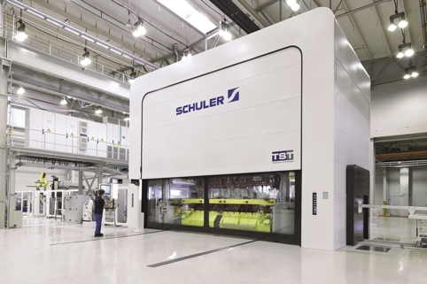 Schuler has built a 1600t prototype TST press at its Forming Technology Centre in Erfurt, Germany